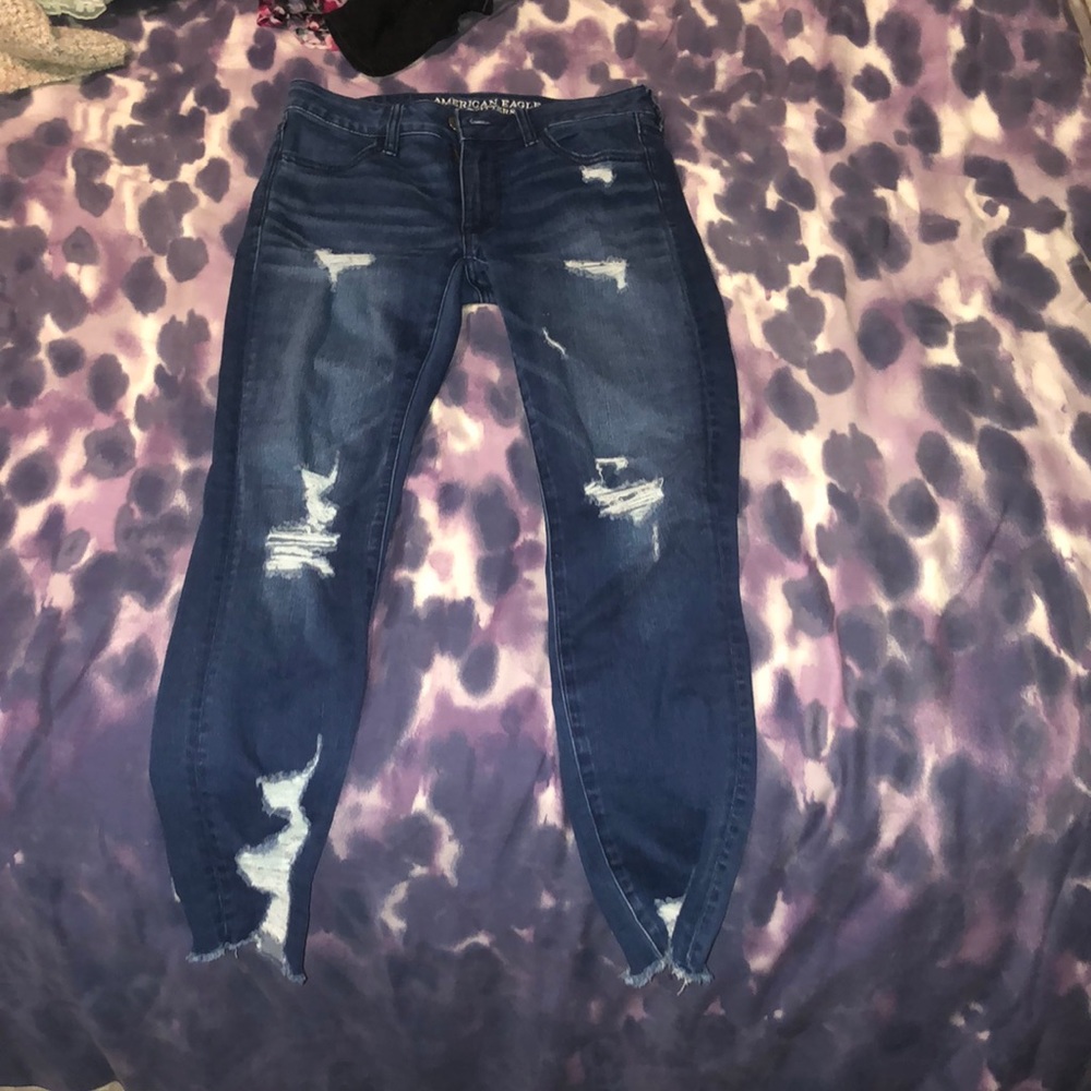 American Eagle super stretch jeans.